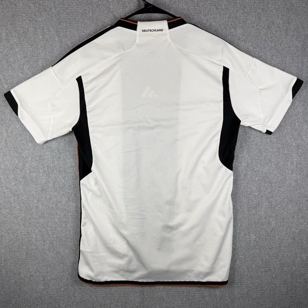 Adidas 2022 FIFA World Cup Germany White Black Soccer Jersey Shirt Size Large - Picture 2 of 6